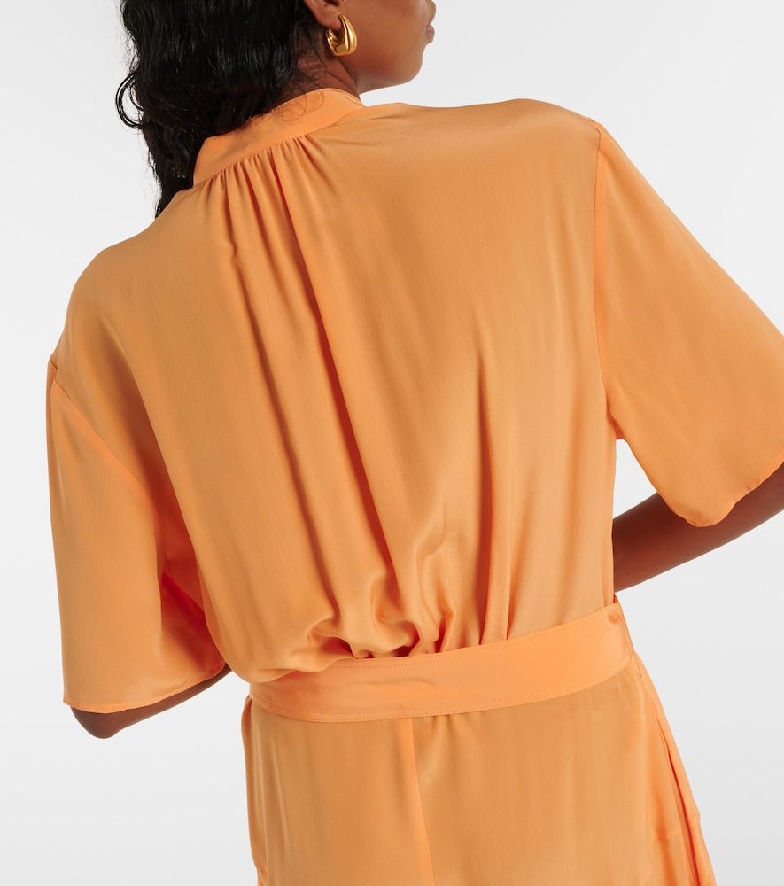 Iconic silk crepe de chine midi dress - Stella McCartney - Modalova