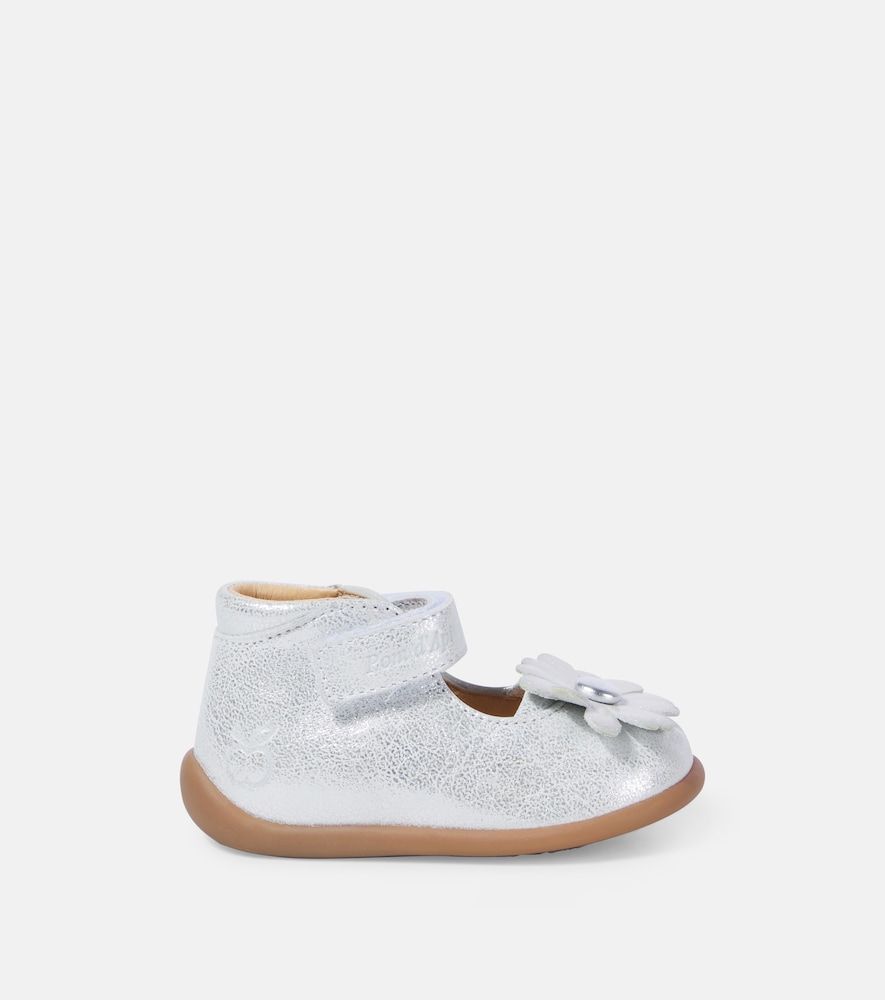 Bebé - botines Stand-Up Daisy de piel metalizada - Pom d'Api - Modalova