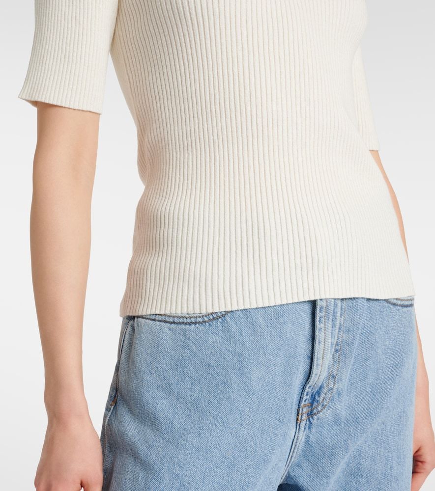 Róhe Top in maglia di misto cotone a coste - Rohe - Modalova