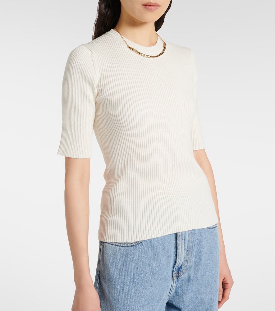 Róhe Top in maglia di misto cotone a coste - Rohe - Modalova