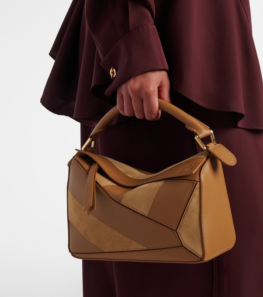 Bolso Puzzle Small de piel y ante - Loewe - Modalova
