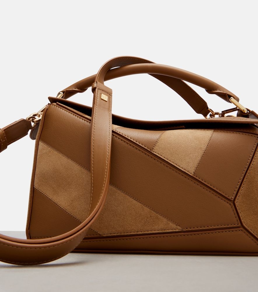 Bolso Puzzle Small de piel y ante - Loewe - Modalova