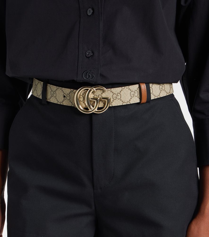 Gucci Gürtel Marmont aus GG Canvas - Gucci - Modalova