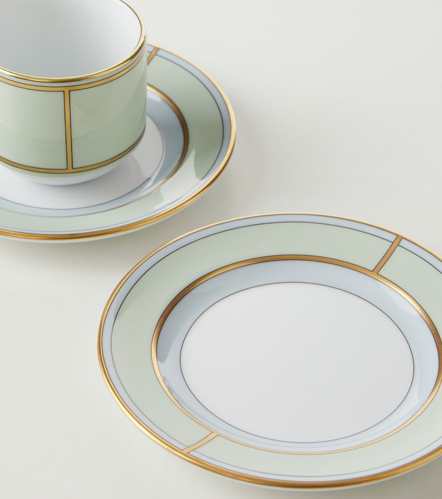 Set de 2 tazas de café y platillos Diva de porcelana - Ginori 1735 - Modalova