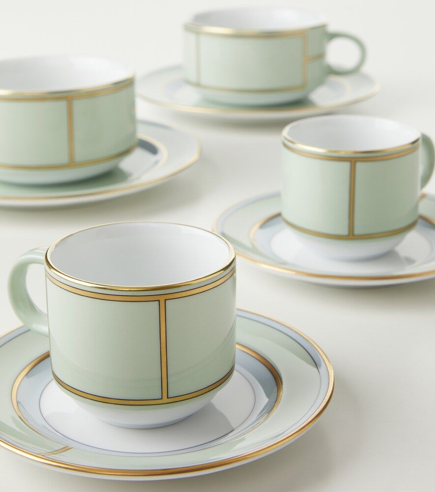 Set de 2 tazas de café y platillos Diva de porcelana - Ginori 1735 - Modalova