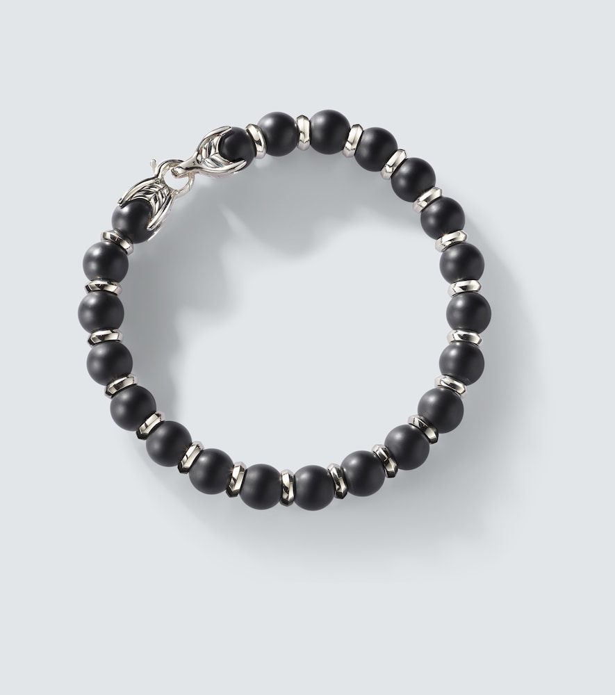Bracciale Spiritual Beads in argento sterling con onice - David Yurman - Modalova