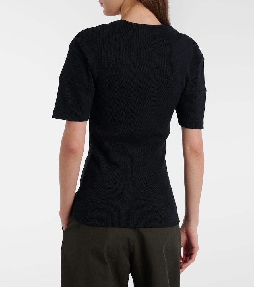 Camiseta con botones de algodón y lino - Lemaire - Modalova