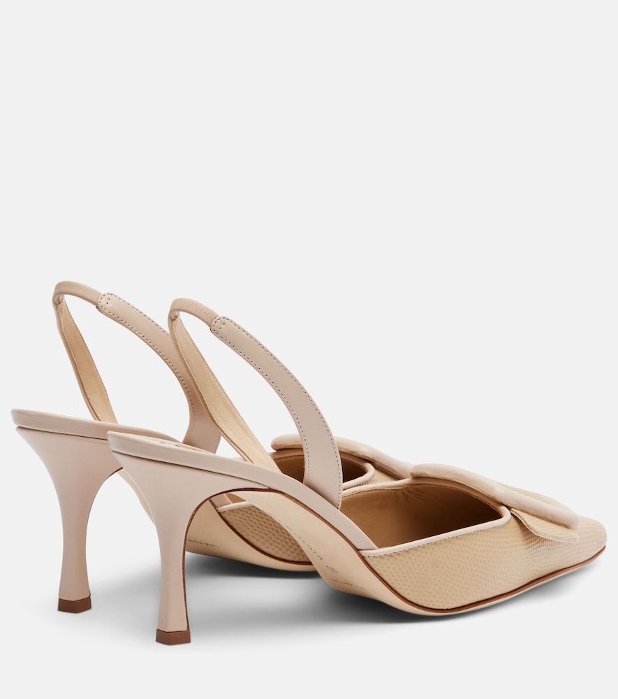Slingback-Pumps Maysli 70 aus Leder - Manolo Blahnik - Modalova
