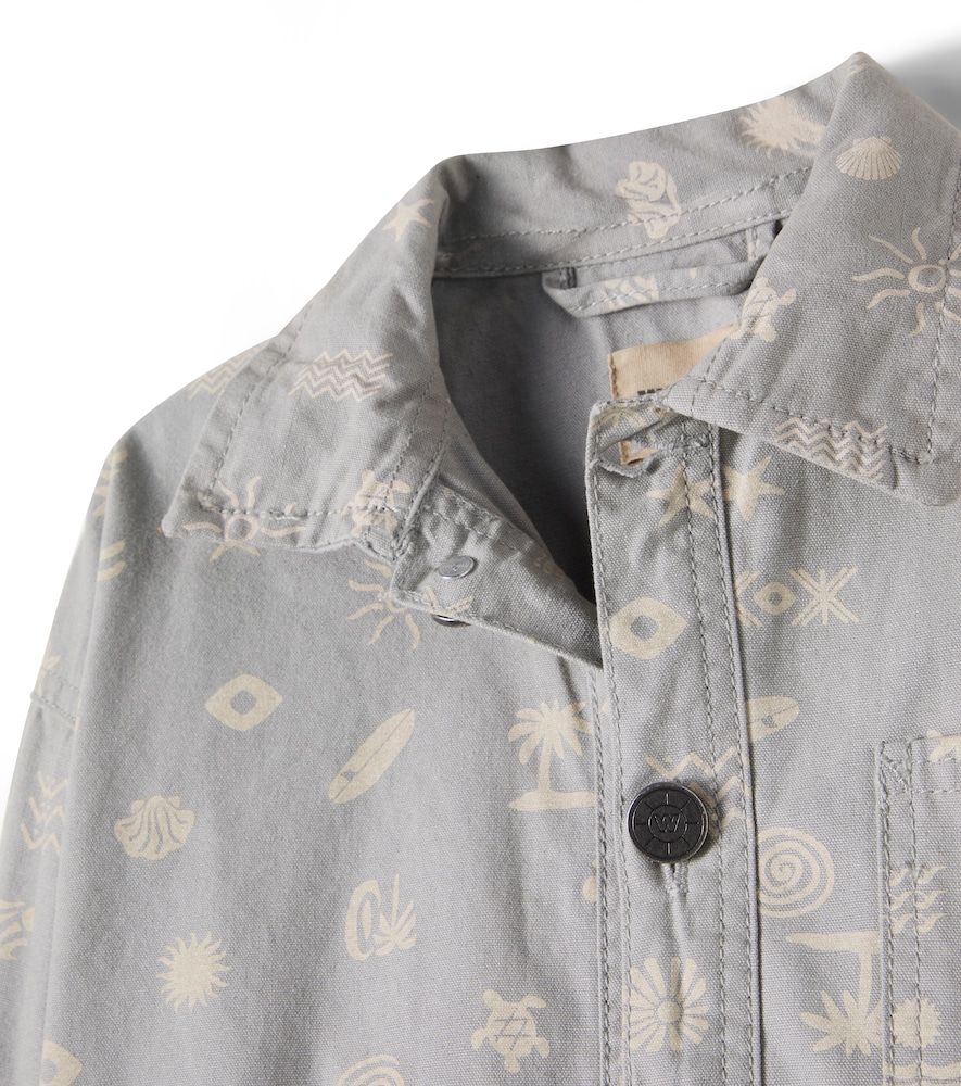 Sobrecamisa Marcel de lona de algodón estampada - Wheat - Modalova