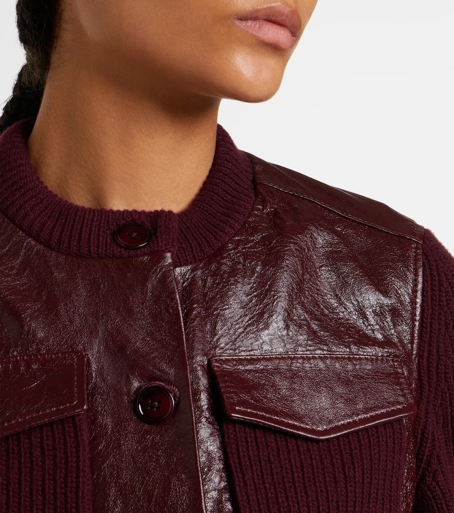 Chaqueta cropped It's A Match de piel - Dorothee Schumacher - Modalova