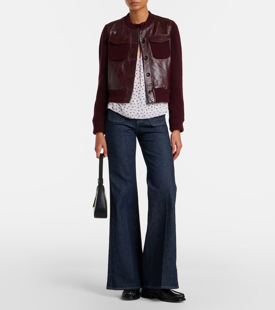 Chaqueta cropped It's A Match de piel - Dorothee Schumacher - Modalova