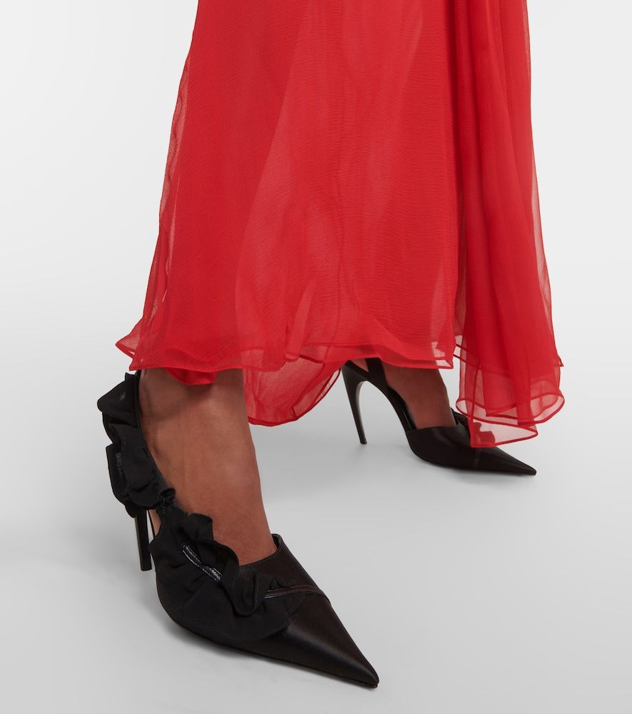 Pumps slingback in raso - Nensi Dojaka - Modalova