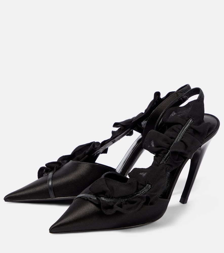 Pumps slingback in raso - Nensi Dojaka - Modalova