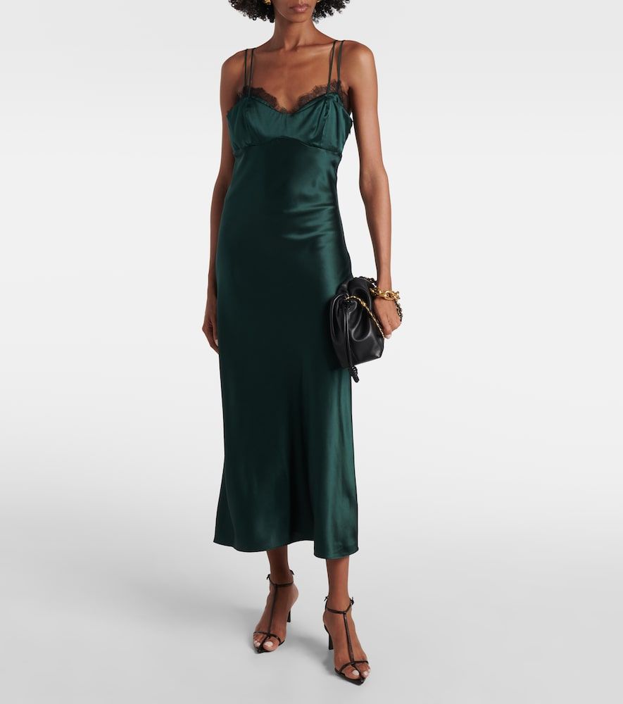 Abito sottoveste Bixie in satin di misto seta - Veronica Beard - Modalova