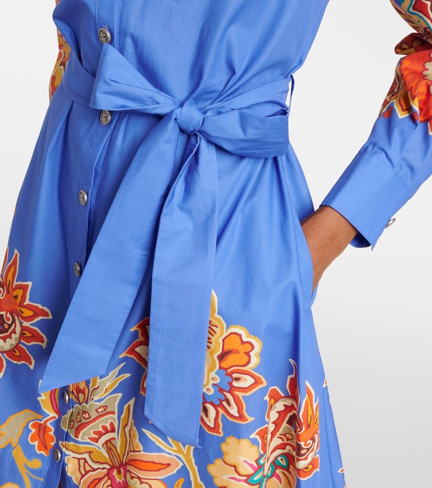 Vestido largo de algodón con cinturón - Etro - Modalova