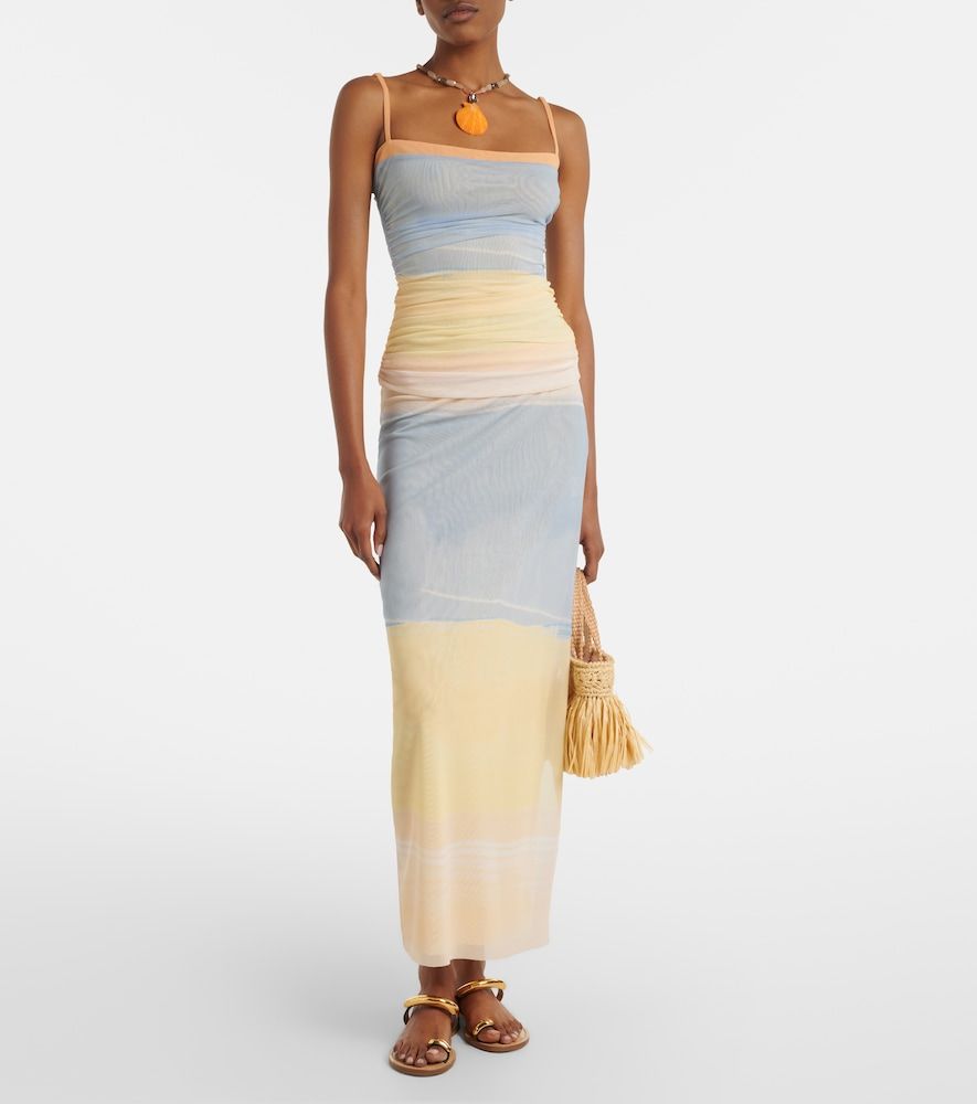 SIR Printed mesh maxi skirt - SIR - Modalova