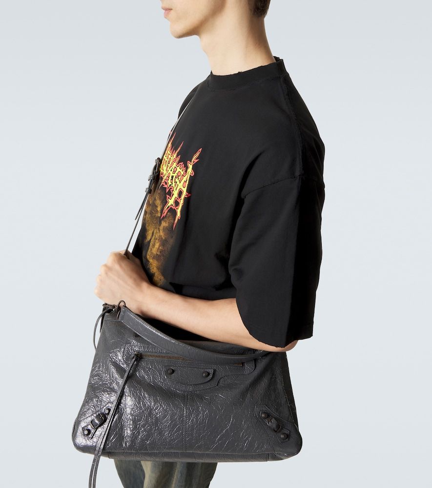 Le City Moto Medium leather shoulder bag - Balenciaga - Modalova