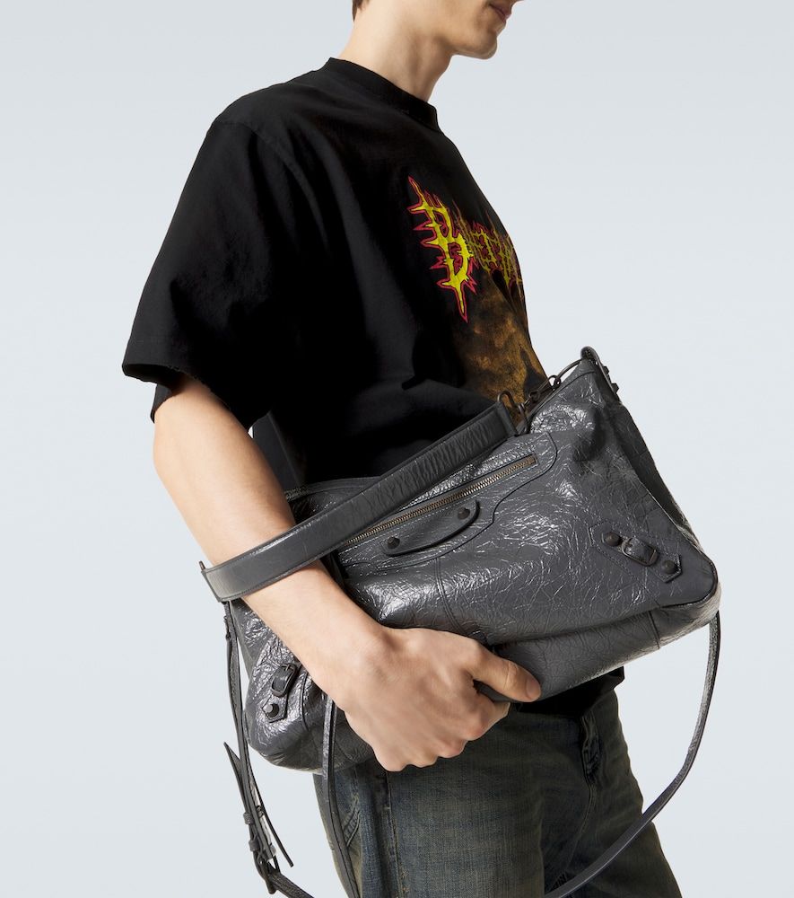 Borsa a spalla Le City Moto Medium in pelle - Balenciaga - Modalova