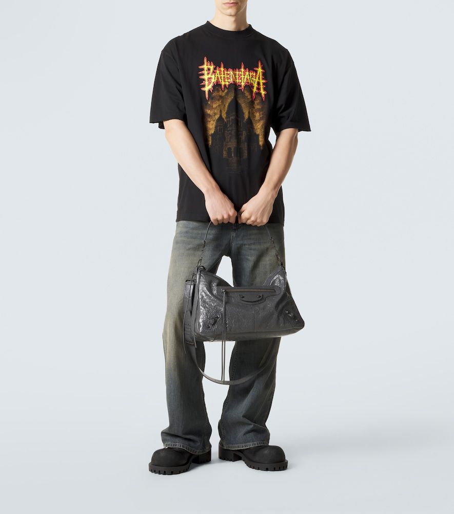 Le City Moto Medium leather shoulder bag - Balenciaga - Modalova