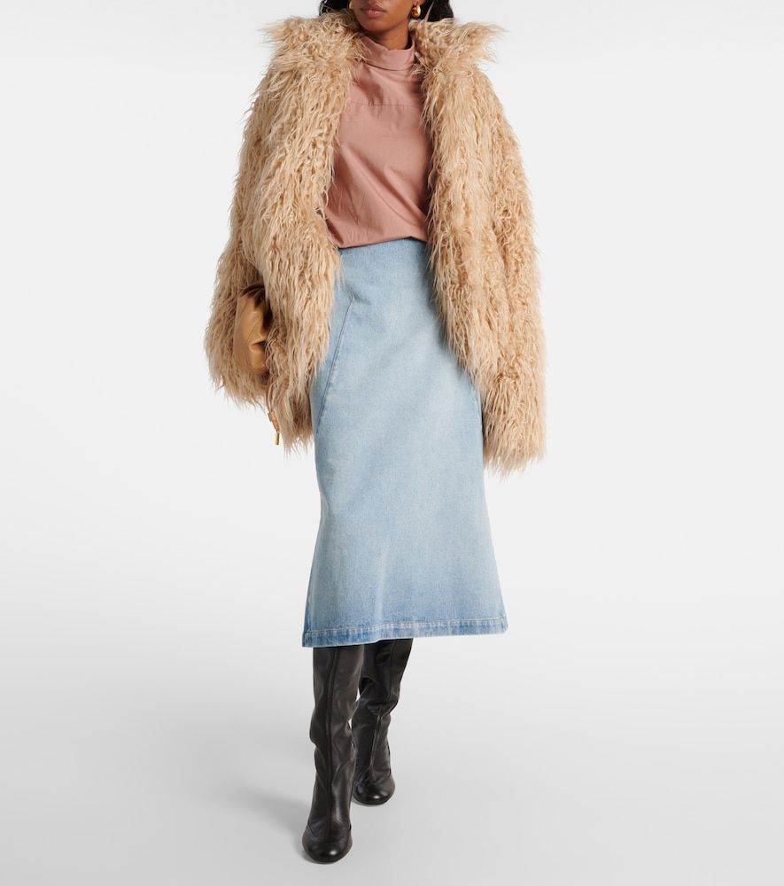 Dries Van Noten Falda midi de denim - Dries Van Noten - Modalova