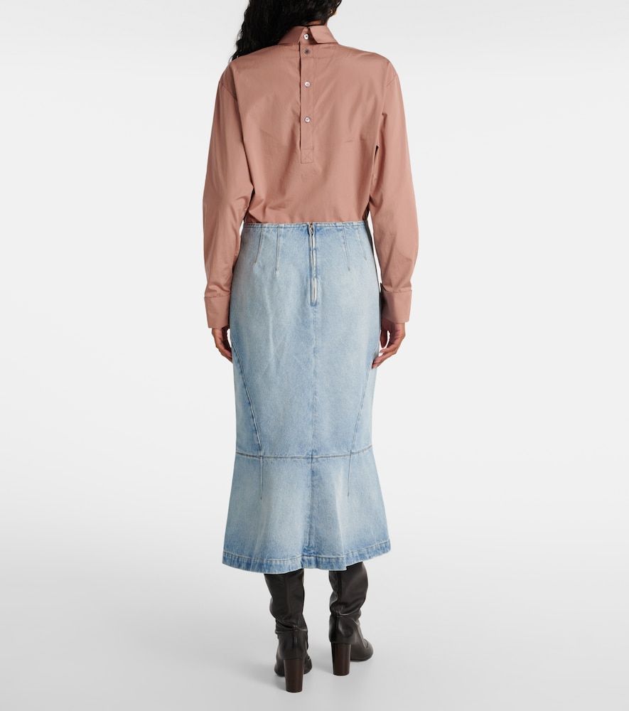 Dries Van Noten Falda midi de denim - Dries Van Noten - Modalova