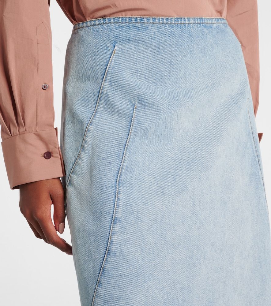Dries Van Noten Falda midi de denim - Dries Van Noten - Modalova