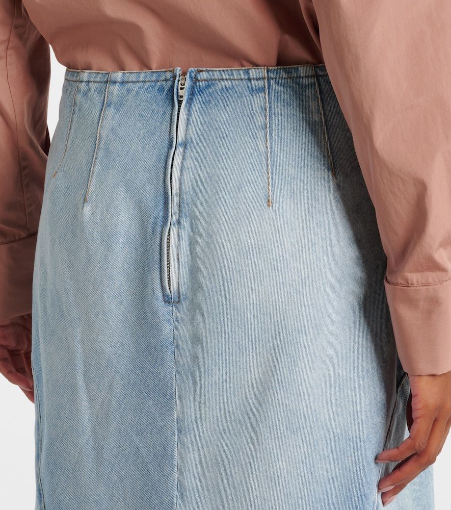 Dries Van Noten Falda midi de denim - Dries Van Noten - Modalova