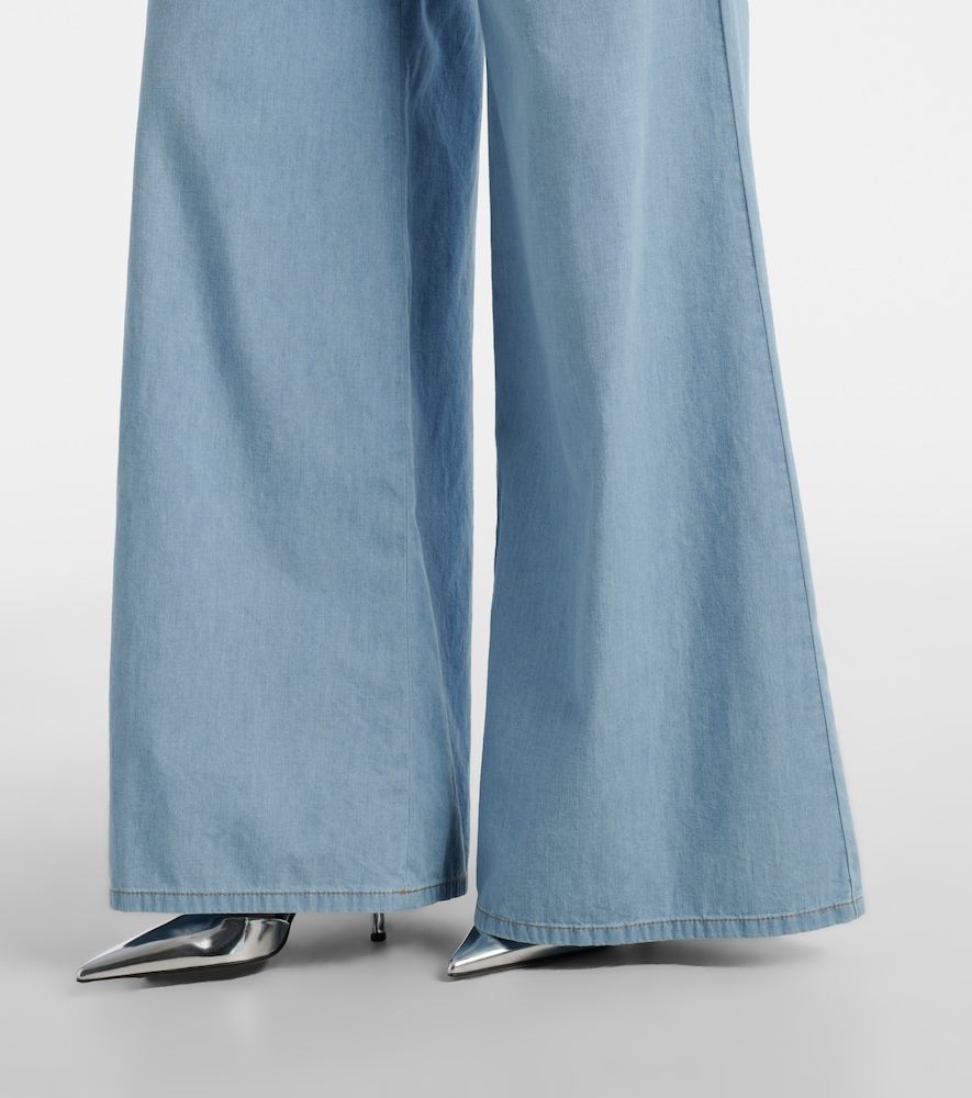 Area Wide-Leg Jeans mit Kristallen - Area - Modalova