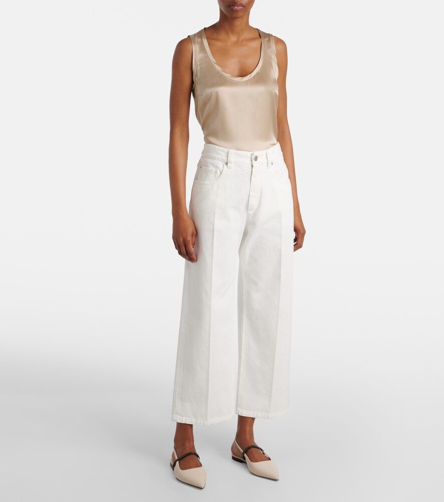 Mid-Rise Wide-Leg Jeans - Brunello Cucinelli - Modalova