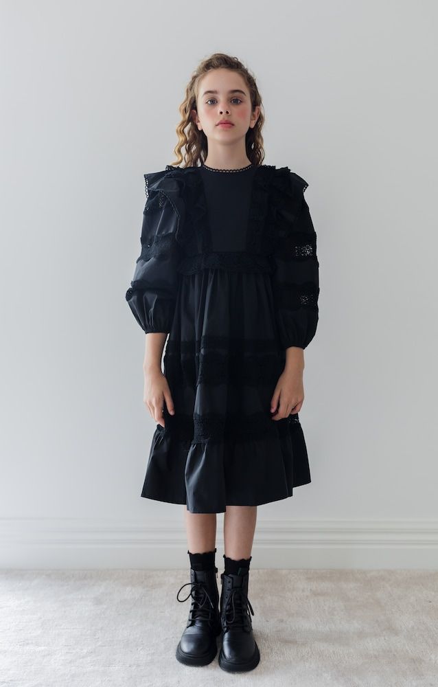 Vestido de algodón con encaje - Petite Amalie - Modalova