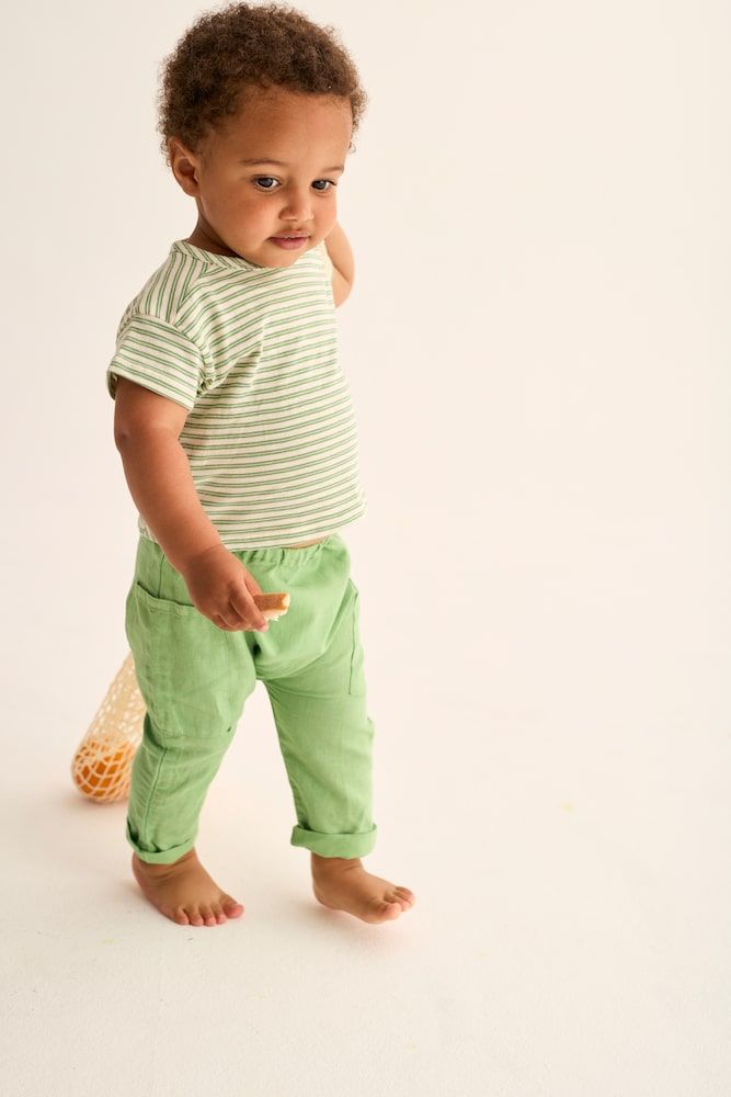 Bebé - pantalones Evan de lino y algodón - Cozmo - Modalova