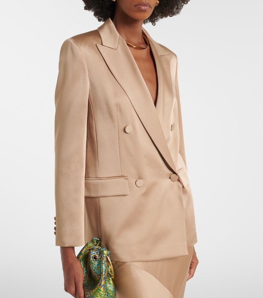 Arca double-breasted satin blazer - Max Mara - Modalova