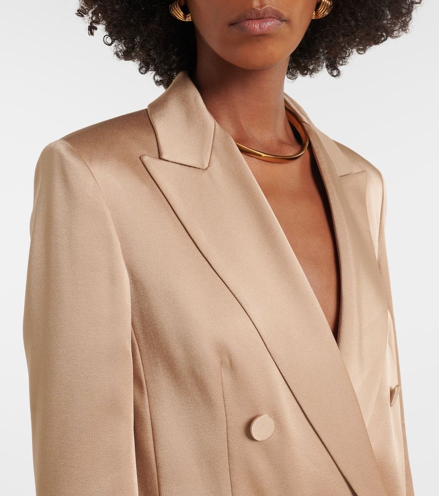 Arca double-breasted satin blazer - Max Mara - Modalova