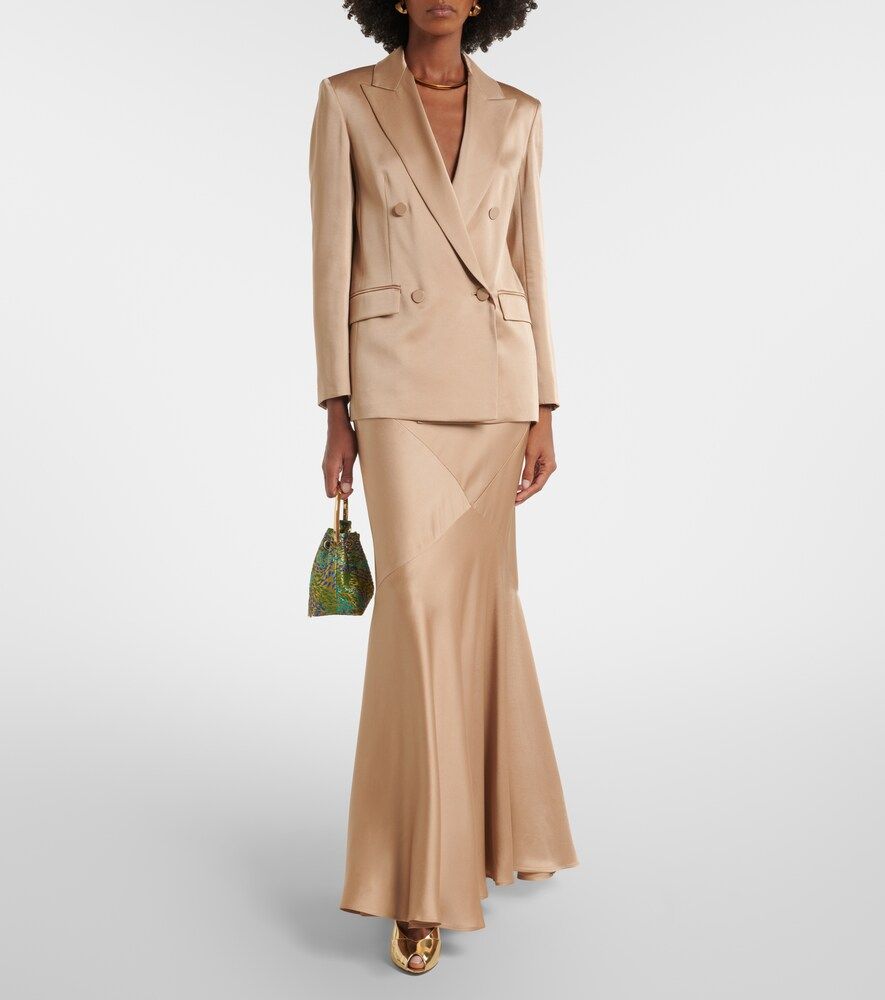 Arca double-breasted satin blazer - Max Mara - Modalova