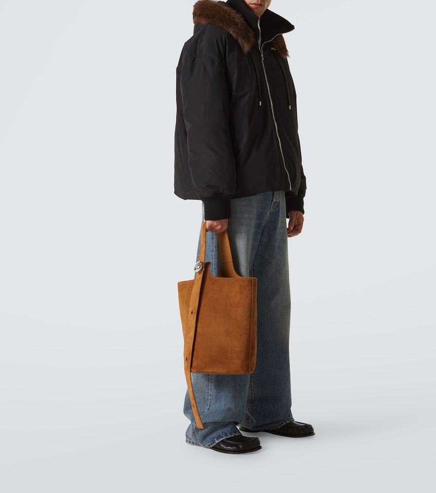 Loewe Bolso Pebble Large de ante - Loewe - Modalova