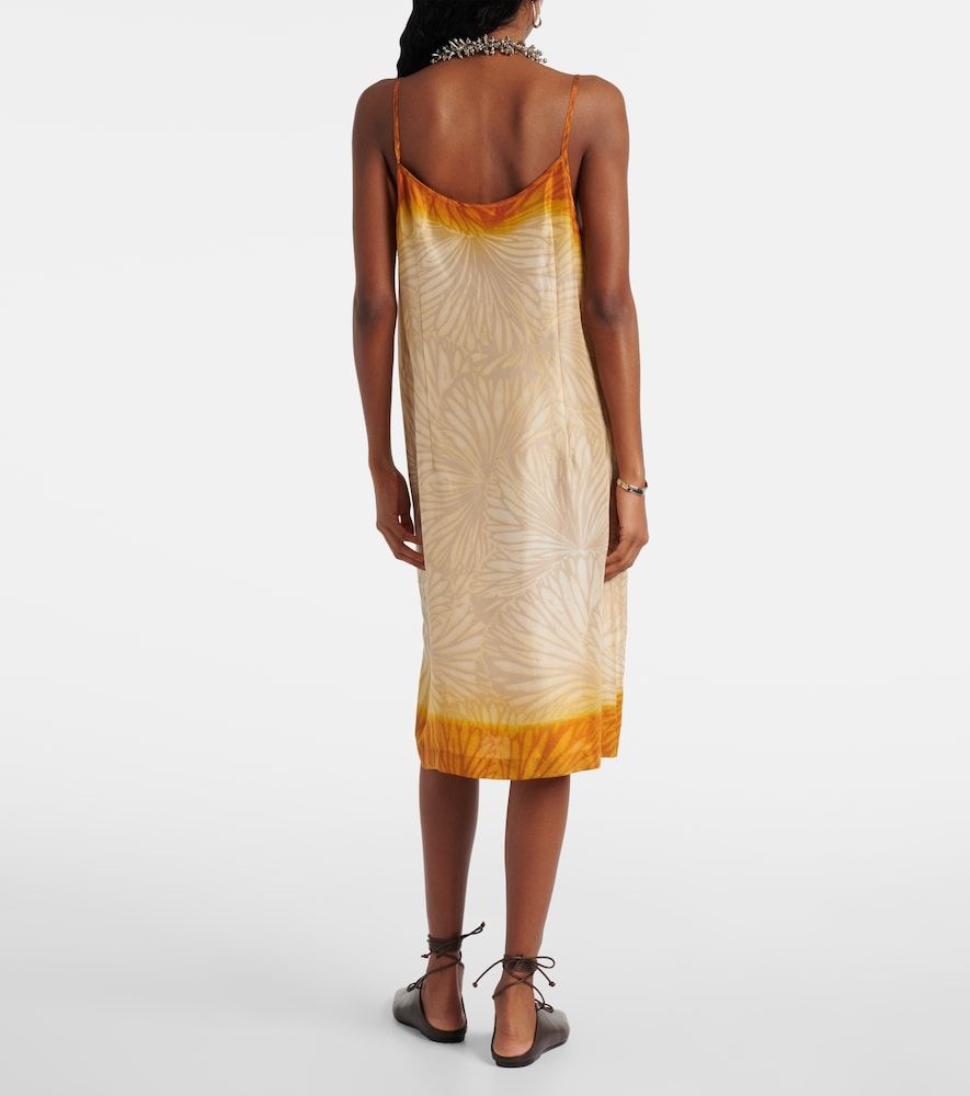 Abito sottoveste in seta con stampa - Dries Van Noten - Modalova