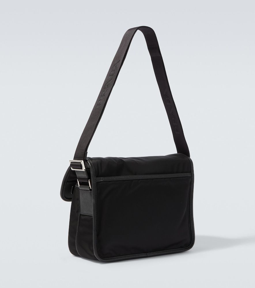 Bolso al hombro Re-Nylon con piel - Prada - Modalova