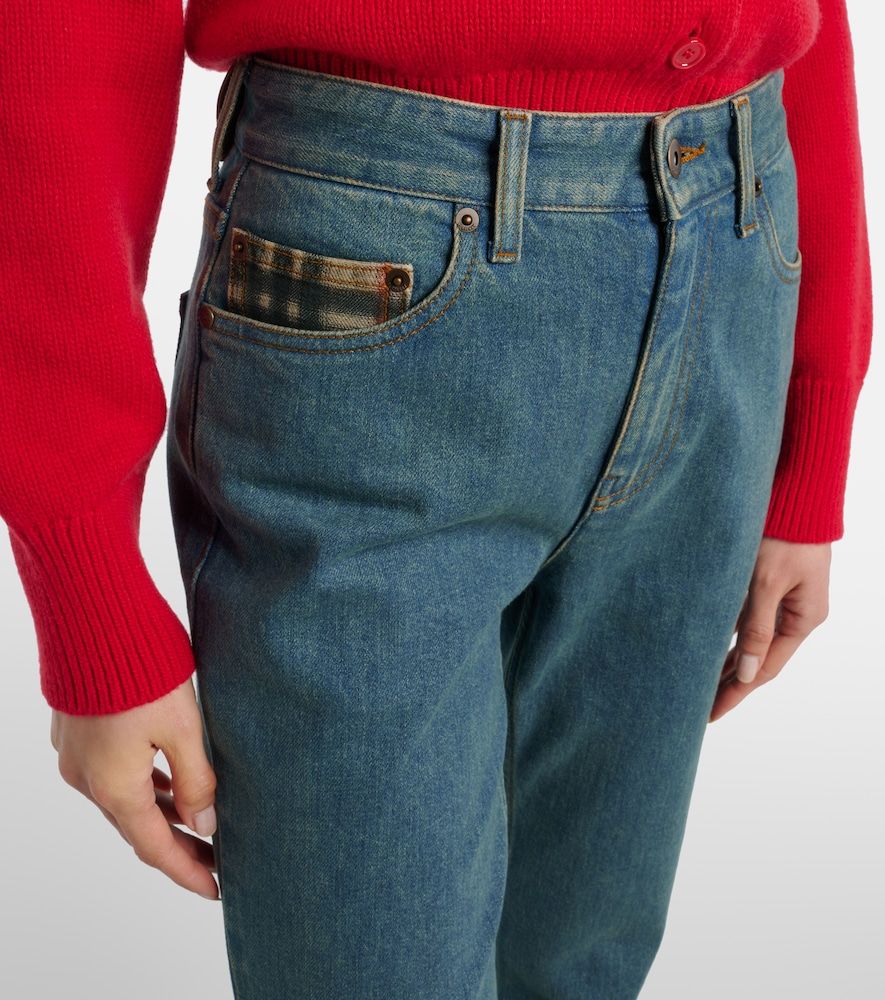 Jeans flared Check - Burberry - Modalova