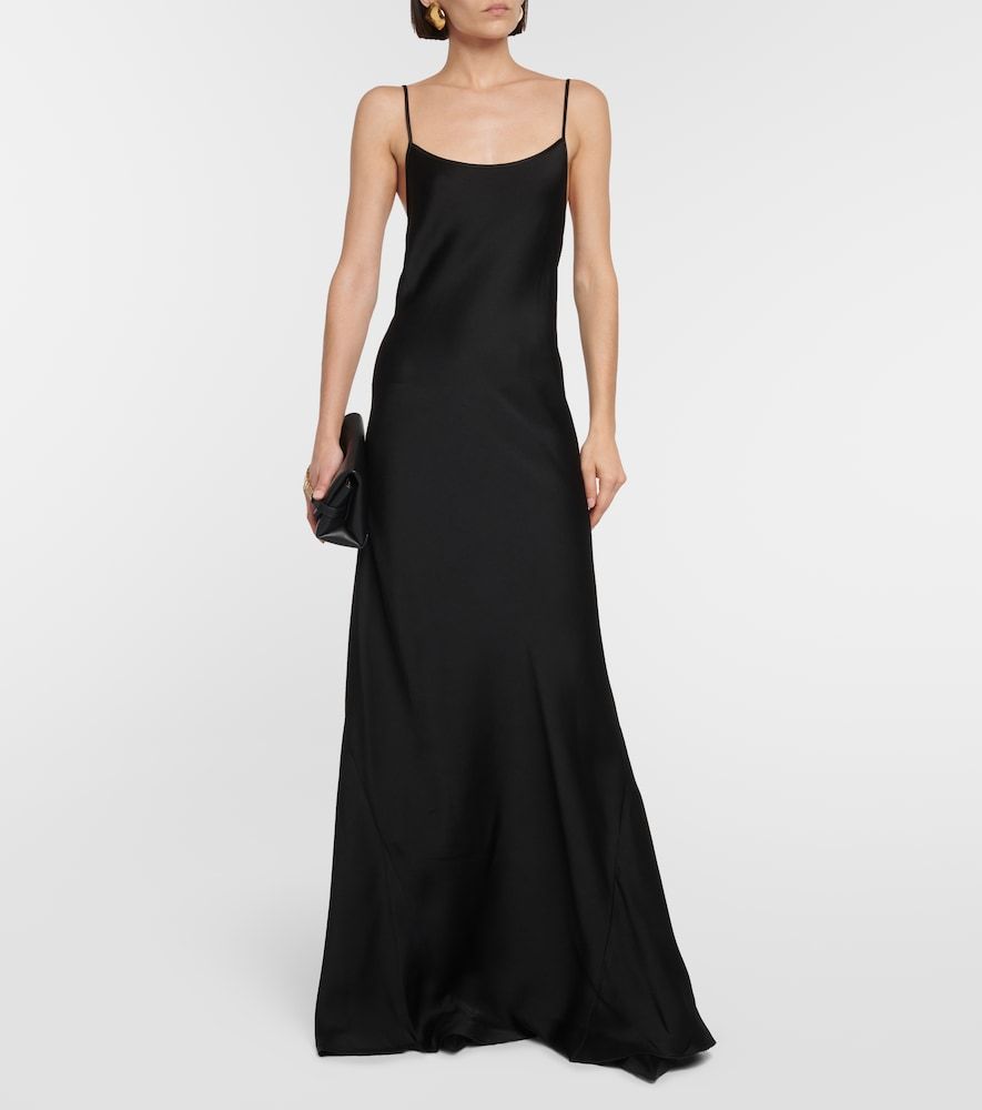 Abito sottoveste in raso - Victoria Beckham - Modalova