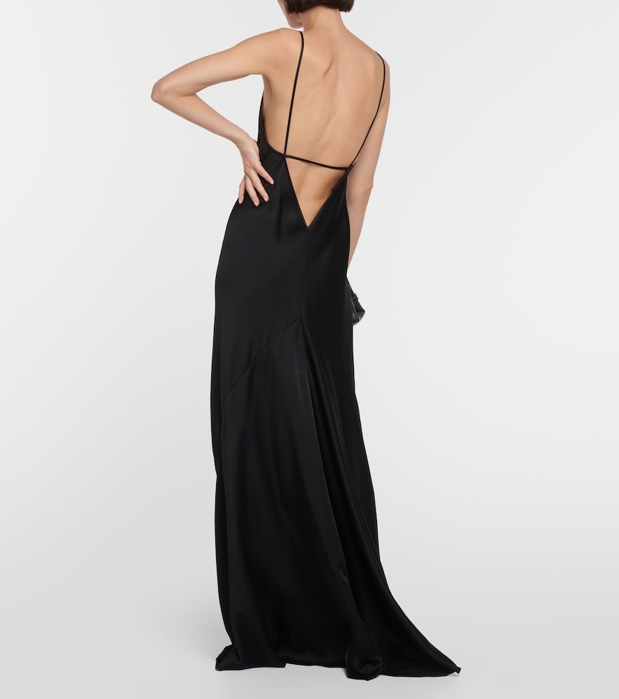 Abito sottoveste in raso - Victoria Beckham - Modalova