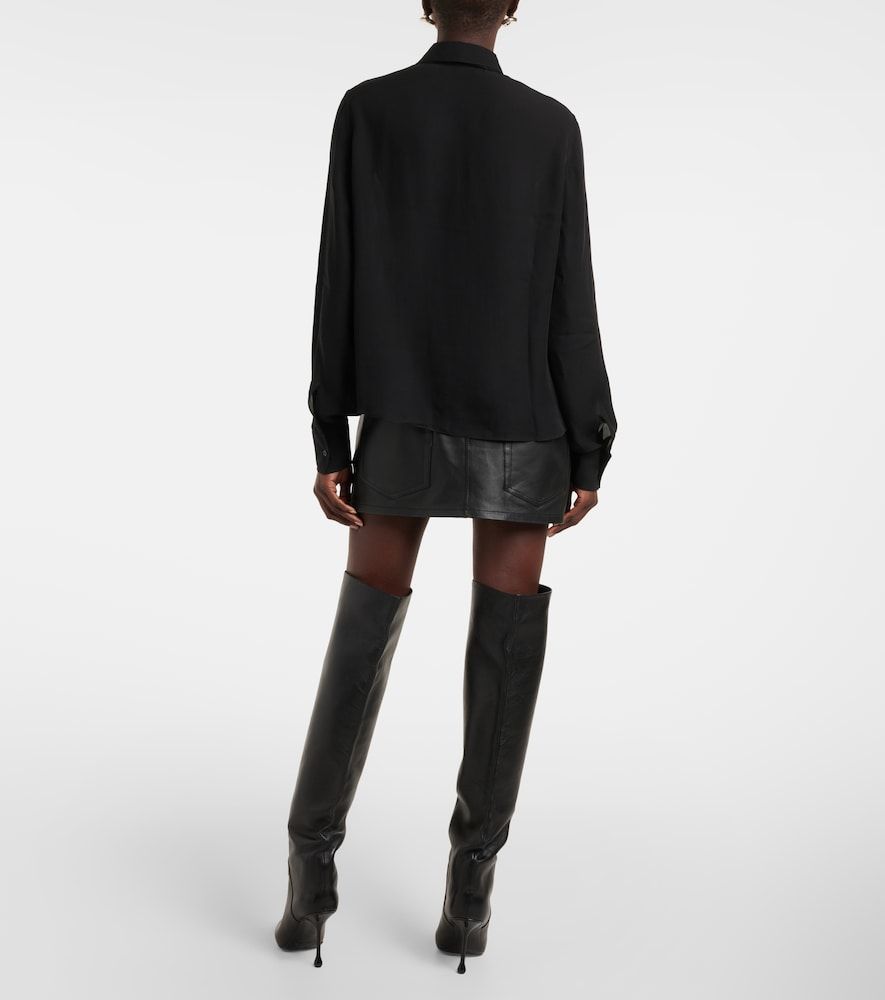 Wardrobe.NYC Tie-neck silk blouse - Wardrobe.NYC - Modalova