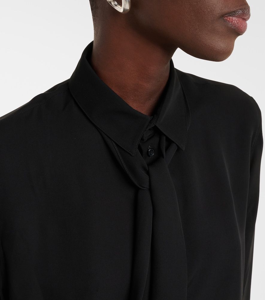 Wardrobe.NYC Tie-neck silk blouse - Wardrobe.NYC - Modalova