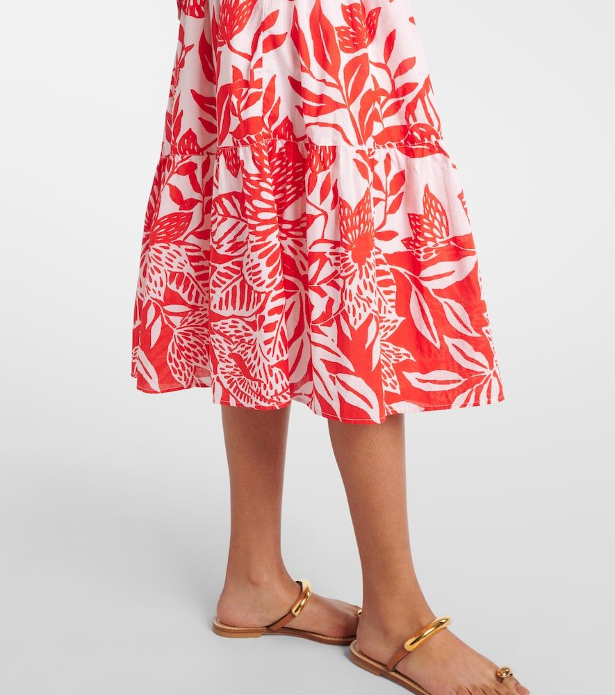 Abito midi Coco in cotone con stampa floreale - Poupette St Barth - Modalova