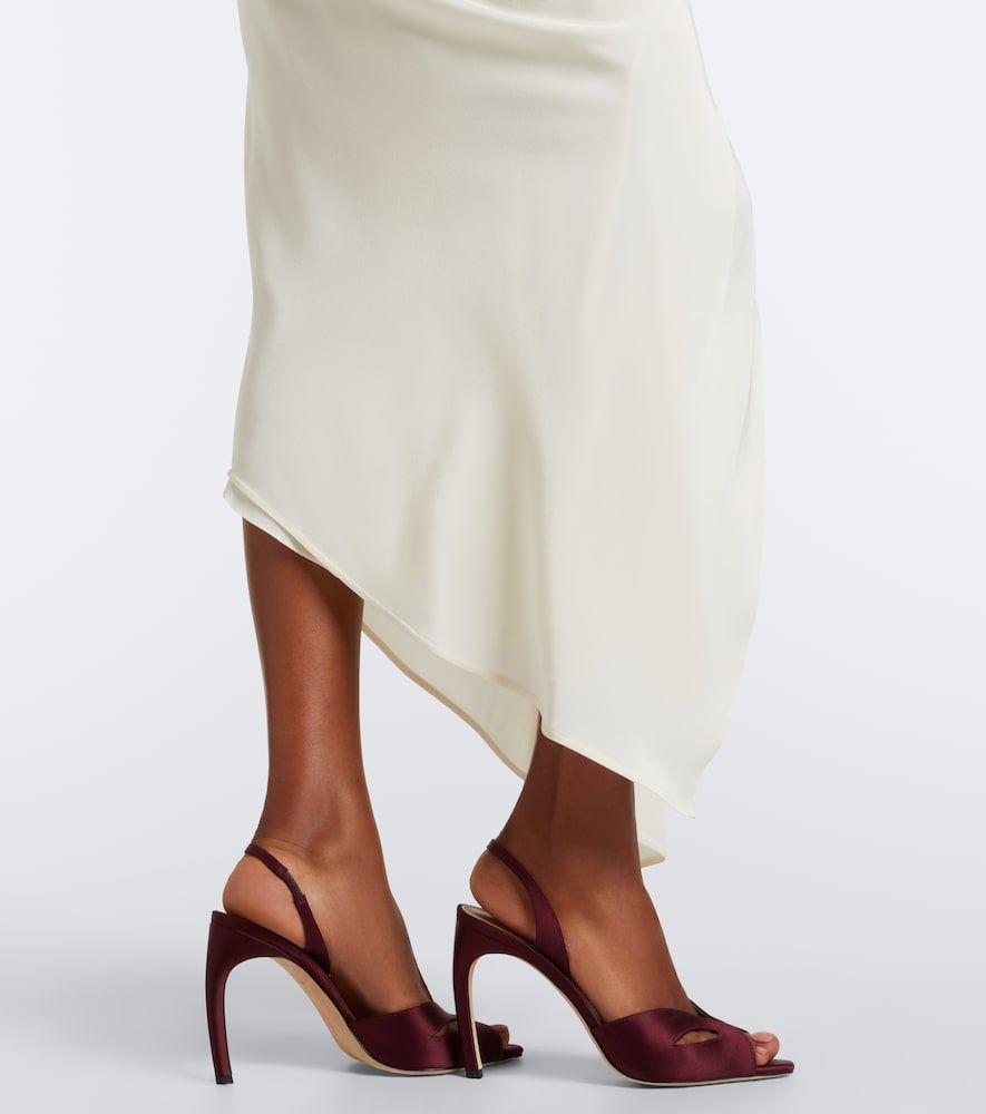 Lea draped jersey midi dress - Victoria Beckham - Modalova