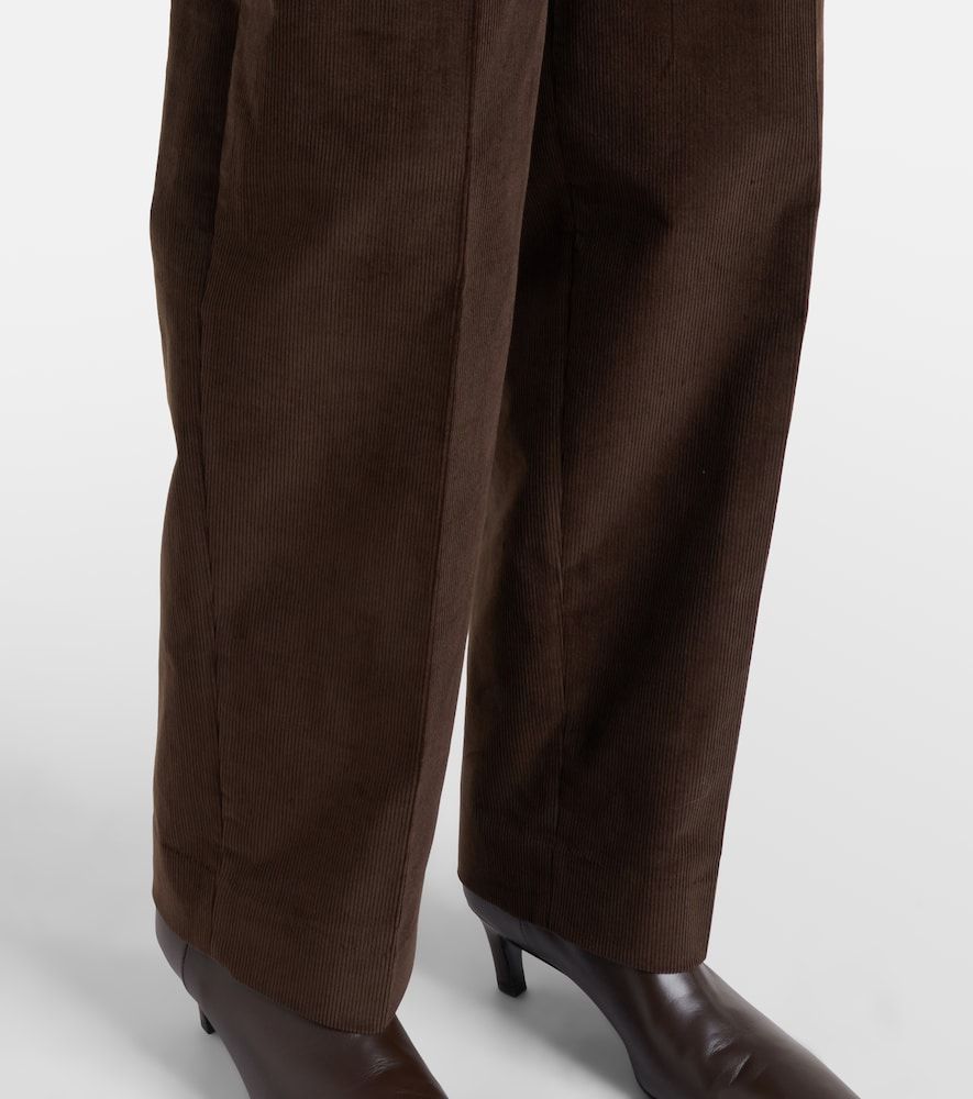 Pantalones anchos de pana de algodón - Toteme - Modalova