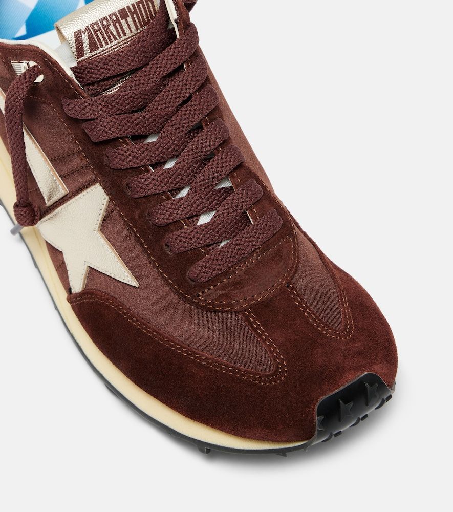 Sneakers Marathon in raso e suede - Golden Goose - Modalova
