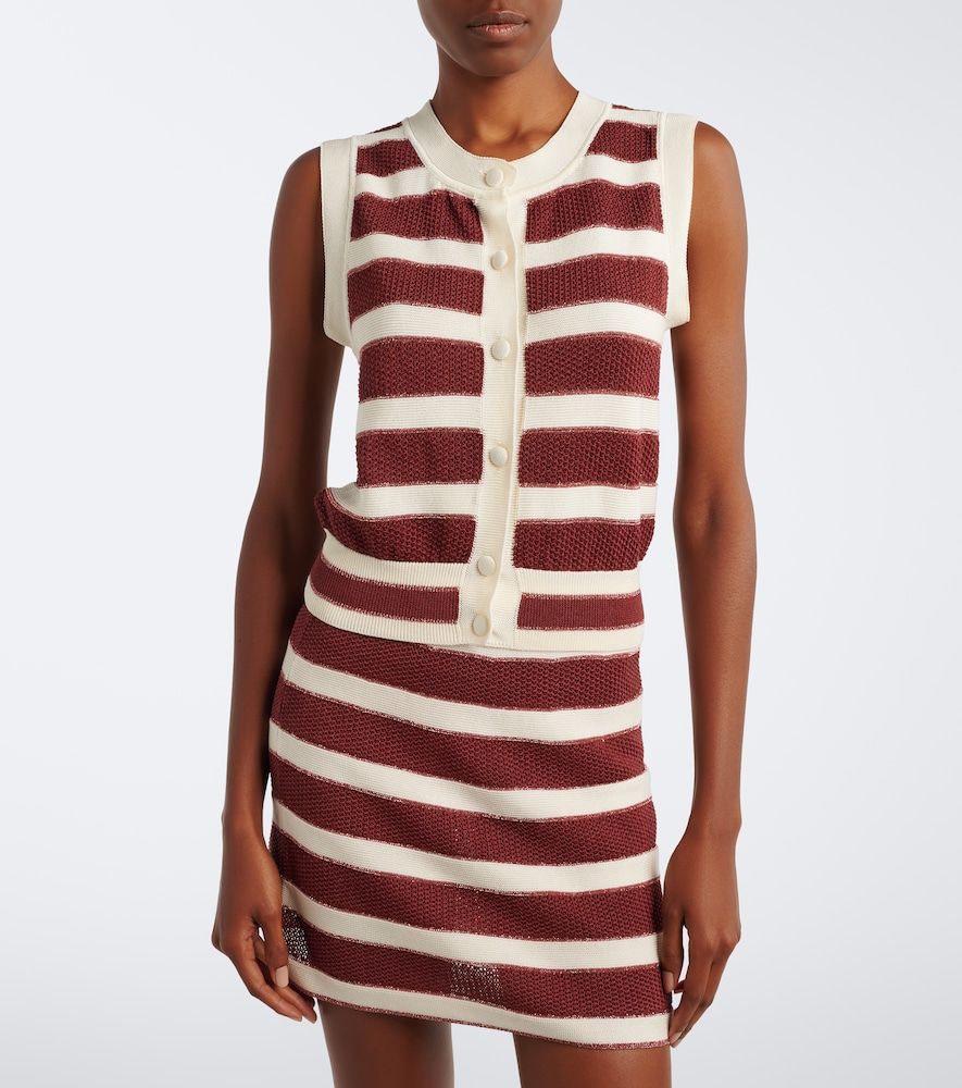 Divergent striped cotton-blend top - Eres - Modalova