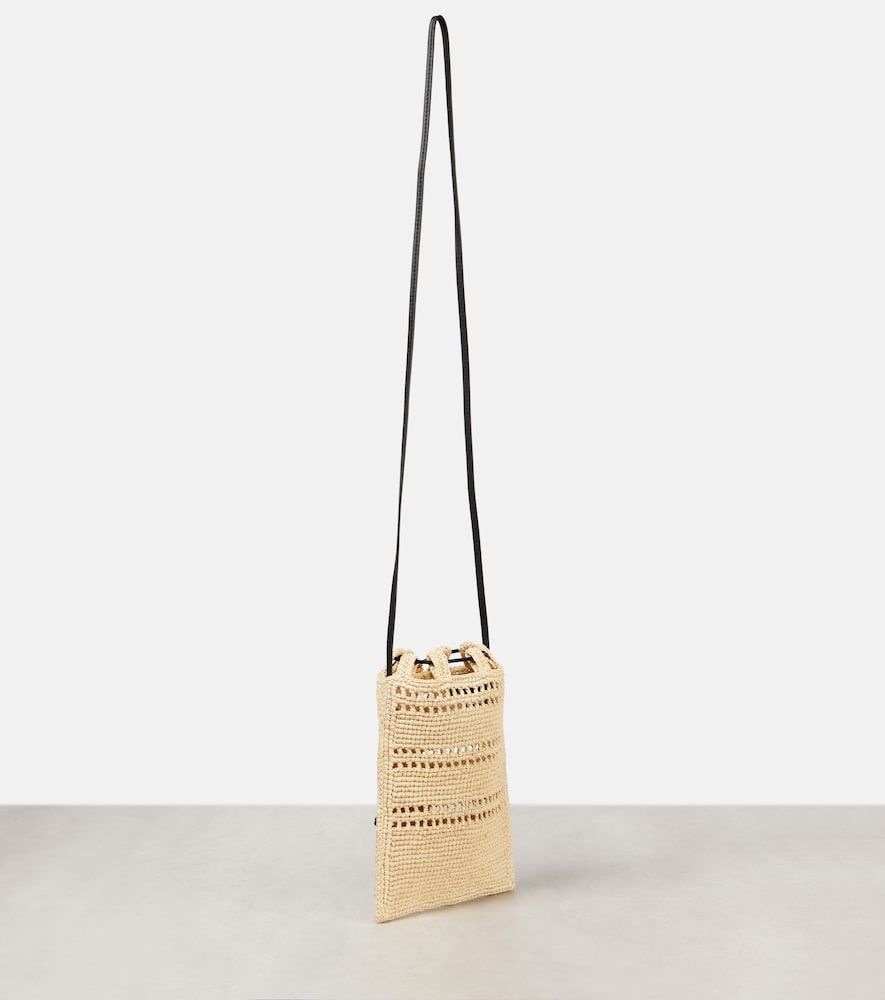 Paula's Ibiza Etui mit Riemen aus Raffiabast - Loewe - Modalova