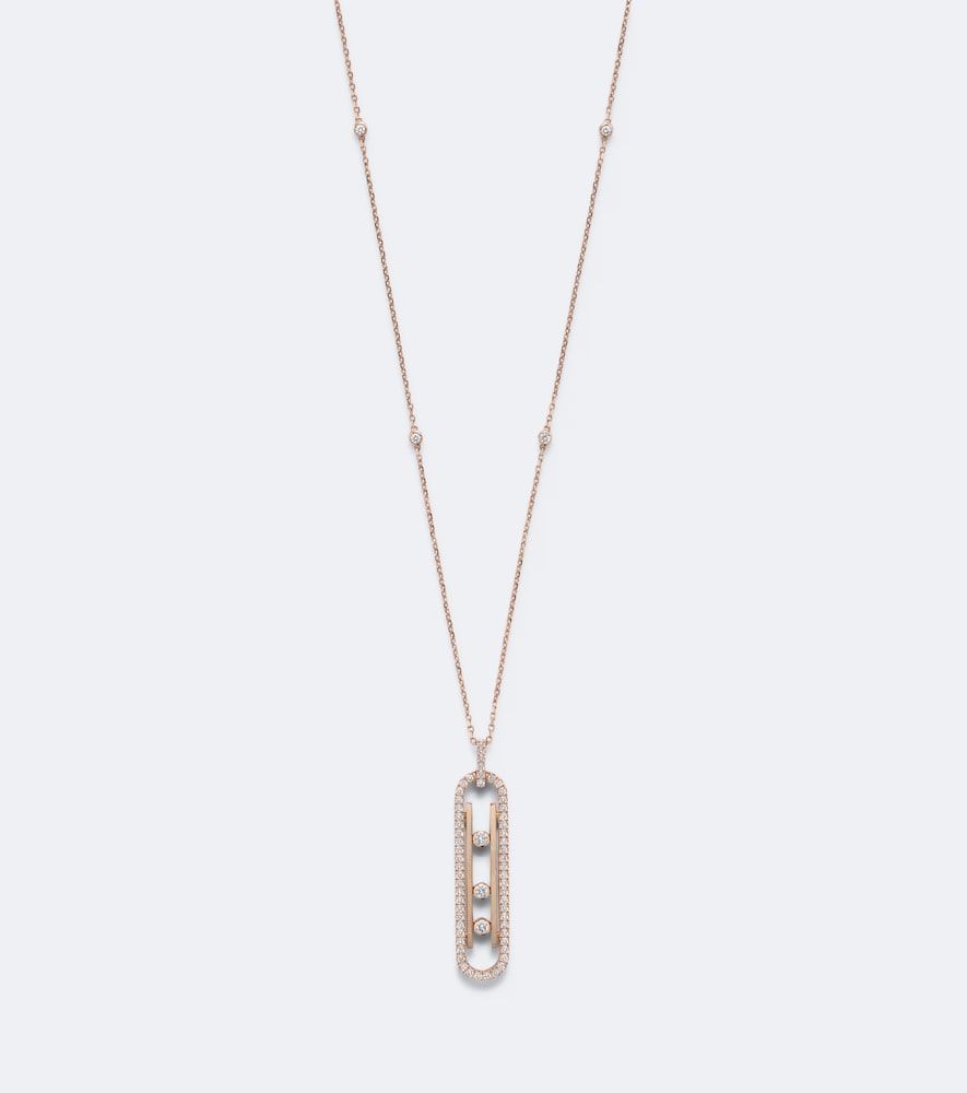 Collar con colgante Move 10th de oro rosa de 18 ct con diamantes - Messika - Modalova