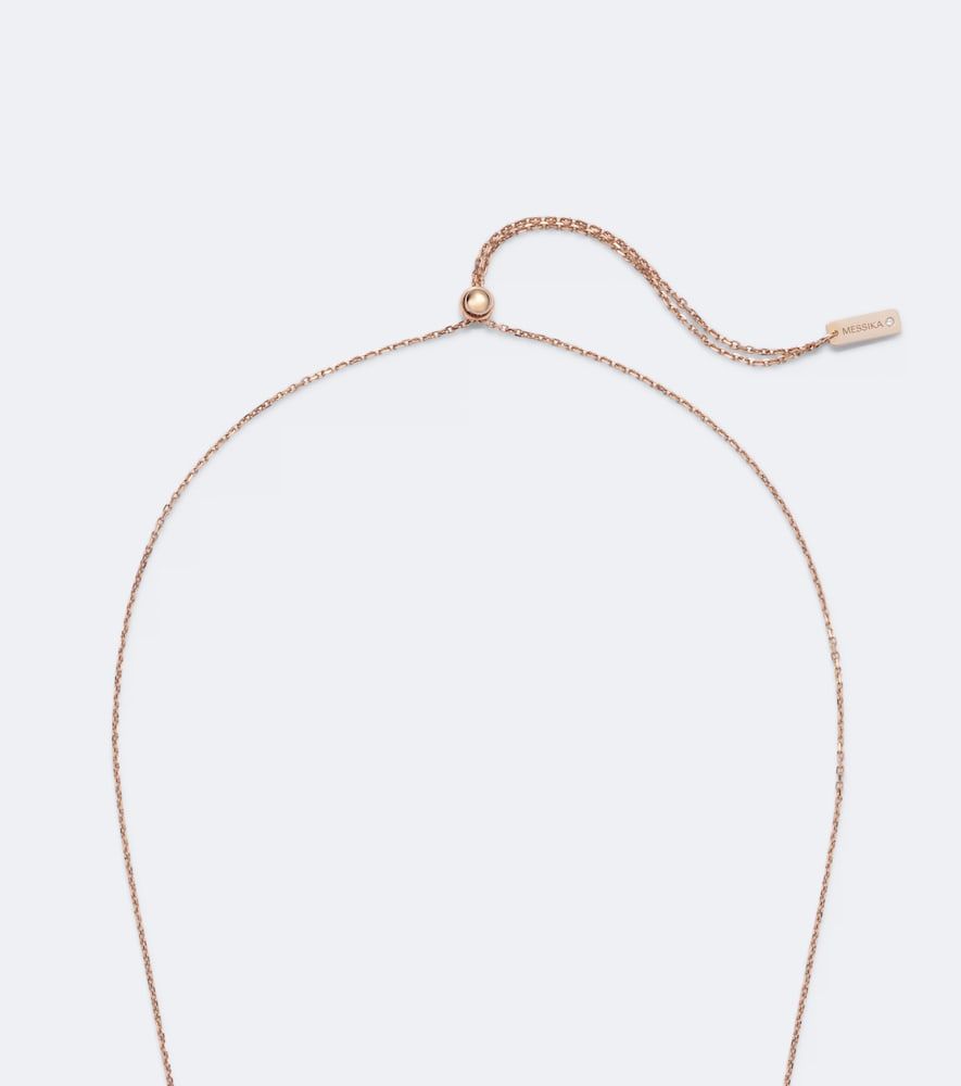 Collana Move 10th in rosa 18kt con diamanti - Messika - Modalova